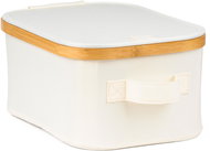 G21 24 × 30 × 15 cm bamboo with lid beige - Storage Box
