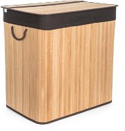 G21 Korb 60 × 40 × 63 cm 150 l mit braunem Stoffkorb, Bambus - Wäschekorb
