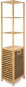 G21 Kosár 40,5 × 33 × 160 cm, 4 polccal, szövetbetéttel, 30 l, bambuszból - Ruháskosár