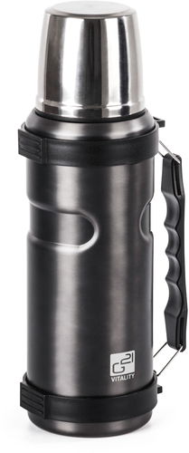 G21 Termoláhev na pití, 1000 ml, ocelově šedá s rukojetí - Termoska - Hlavní obrázek