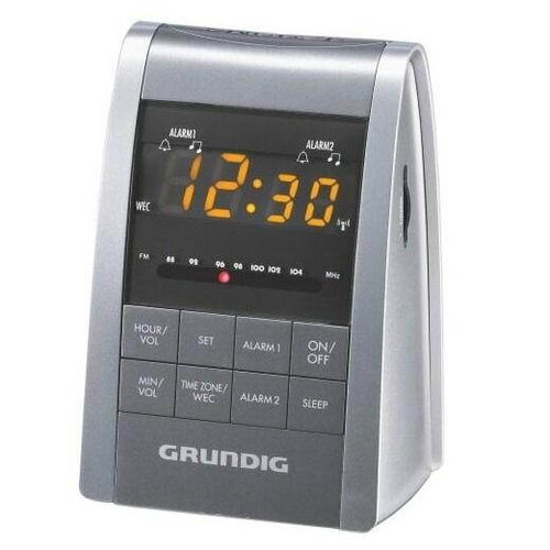GRUNDIG SonoClock 760 silver - Radio Alarm Clock - Main image