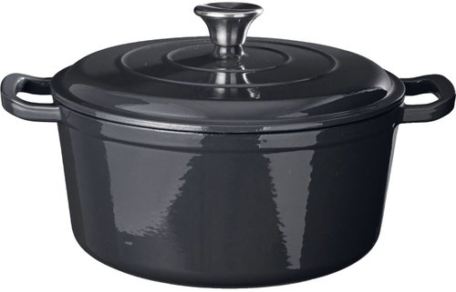 Gaastro Siaki Cast Iron Pot with Enamelled Surface 4.4L, Grey - Pot - Main image