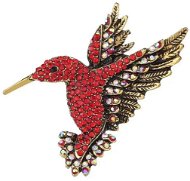 GAIRA brož Kolibřík 37020 červený - Brooch