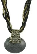 GAIRA náhrdelník Tenochtitlan 31202 černý - Necklace