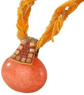 GAIRA náhrdelník Tenochtitlan 31202 oranžový - Necklace