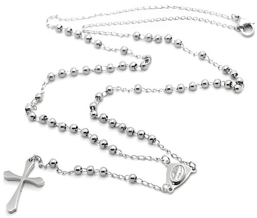 Gaira Stainless steel rosary 305R0297 - Necklace - Main image