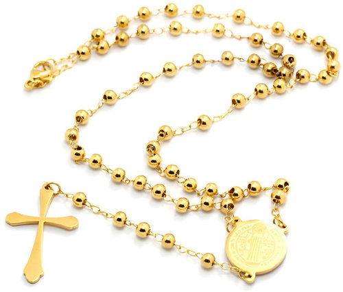 Gaira Stainless steel rosary 305R0324 - Necklace - Main image