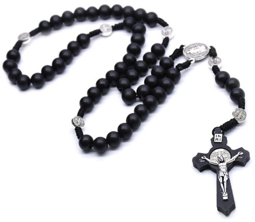 Gaira Wooden Rosary Black 30804-10 - Necklace - Main image