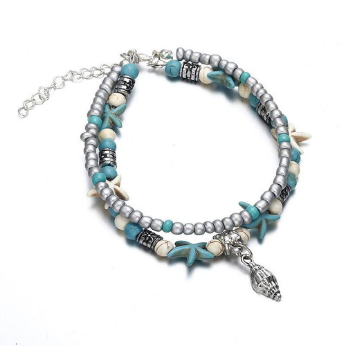 Gaira Leg bracelet Lastura 3002-28 turquoise - Bracelet - Main image