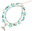Leg bracelet Whale fin 3002-28 turquoise