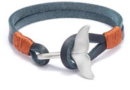 GAIRA Leather bracelet Whale fin 3207 blue - Bracelet