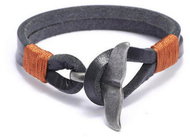 GAIRA Leather bracelet Whale fin 3207 grey - Bracelet
