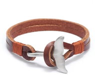 GAIRA Leather bracelet Whale fin 3207 brown - Bracelet