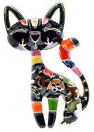 Gaira Brož Kočička 340036 černá - Brož