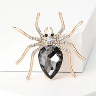 Gaira Brooch Spider 312934 Gold grey - Brooch