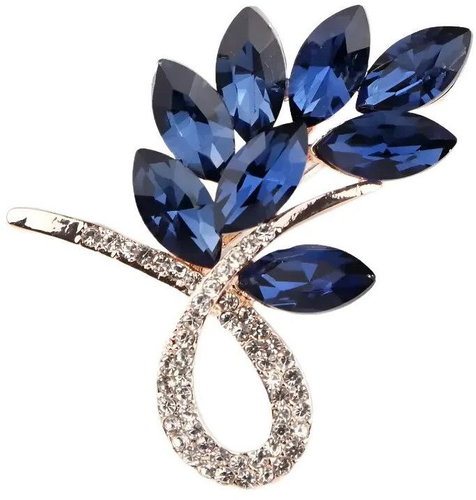 Gaira Brooch Flower 340022 blue - Brooch - Main image