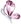 Brooch 340125 pink