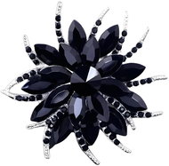 Gaira Brooch Flower 340077 black - Brooch