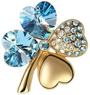 Gaira Brož Zlatý Čtyřlístek 313001 tyrkysový - Brož