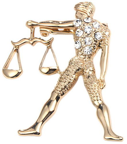Gaira Brooch Zodiac 340023 Libra - Brooch - Main image