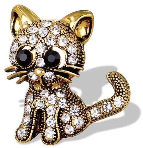 Gaira Brooch Cat 340034 gold - Brooch - Main image
