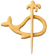 GAIRA Dřevěná brož Velryba 3924 - Brooch