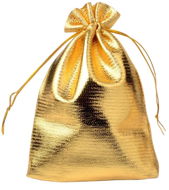 Gaira Dárkový pytlík 9 × 12 cm – zlatý - Jewellery Box