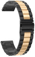 Gaira Watch Strap 3304 Black - Gold 20mm - Watch Strap