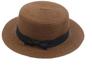 Gaira Straw 7558, dark brown - Wide-Brimmed Hat
