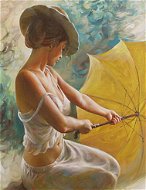 Gaira Žena s deštníkem M1081 - Painting by Numbers