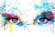 Gaira Abstraktné oči M2929YJ - Maľovanie podľa čísel