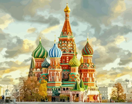 Gaira Church of Vasil the Blessed M991314 - Painting by Numbers - Main image