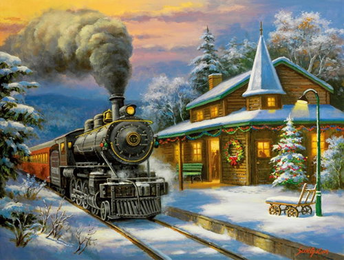 Gaira Steam locomotive M992116 - Painting by Numbers - Main image
