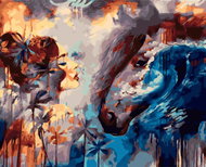 Gaira Girl and horse M992449 - Painting by Numbers