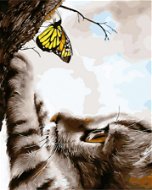 Gaira Mačička a motýlik M992684 - Maľovanie podľa čísel