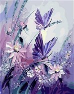 Gaira Fialové motýle M1106 - Maľovanie podľa čísel