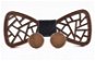 Gaira Dřevěné manžetové knoflíčky s motýlkem 709029 - Cufflinks
