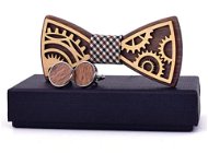 Gaira Dřevěné manžetové knoflíčky s motýlkem 709094 - Cufflinks