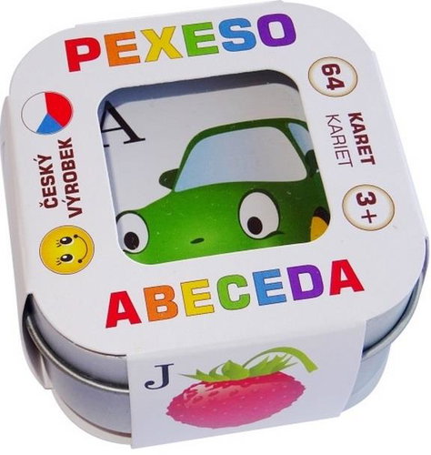 Teddies Hmáák Pexeso Alphabet 64 cards in tin box - Memory Game - Main image
