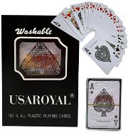 Verk Plastové pokerové karty 54 ks - černé balení - Cards