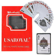 Verk Plastové pokerové karty 54 ks, červené - Karetní hra