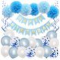 Balonky ZEN Narozeninové nafukovací balónky v sadě, modré - Balonky