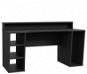 Forte Herný stôl Rolwal typ 1 vrátane LED osvetlenia, čierny mat, 5 rokov záruka - Herný stôl