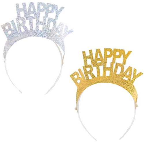 Funny Fashion Čelenka Happy Birthday narozeniny 2 ks - Headband - Main image