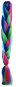 Parochňa Pronett XJ4794 Vlasy Kanelové syntetické vrkôčiky Rainbow - Paruka