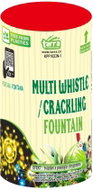 Tarra Battery Fountain multi whistle - cracling green line, 2 shots - Fireworks