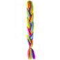 SOULIMA 23571 Vlasy kanelové syntetické barevné copánky ombre - Wig