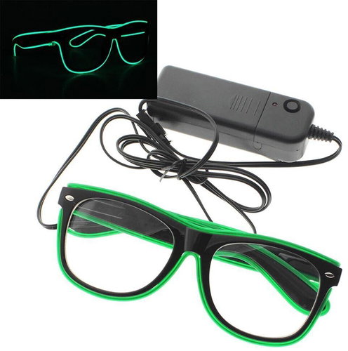 GGV LED goggles - green - Costume Accessory - Main image