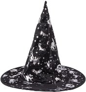 Verk Dětský čarodějnický klobouk Helloween černostříbrná - Klobouk