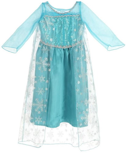 MG Frozen Elsa dress 120 cm, blue - Costume - Main image